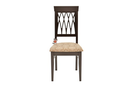 Стул из массива Кристиан с жёсткой спинкой и мягким сиденьем 