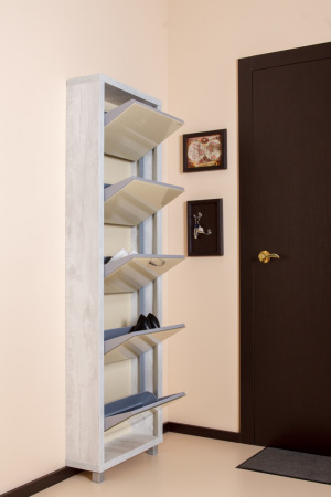 Обувница Люкс стекло капучино Шкафы 5-ти секционные