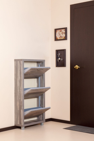 Обувница Люкс стекло капучино Шкафы 3-х секционные