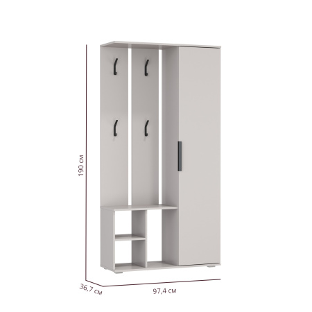 Шкаф комбинированный Кармен-1 New