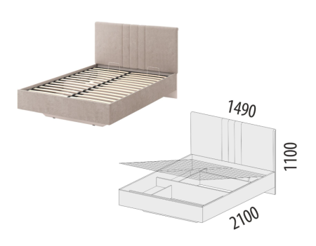 Кровать с подъемным механизмом Флоренция 904.31