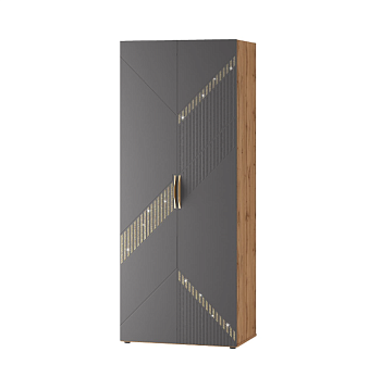 Шкаф для одежды с полками и штангой (лев/прав) Монако 902.43 Шкаф для одежды с полками и штангой (лев/прав) Монако 902.43