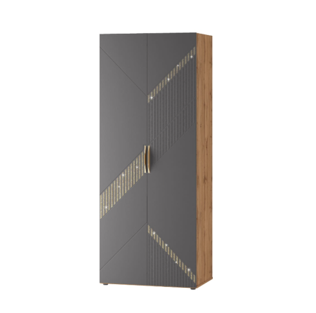 Шкаф для одежды с полками и штангой (лев/прав) Монако 902.43