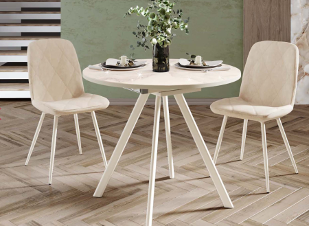 Обеденный стол Орфей 51 (02) Мрамор бежевый