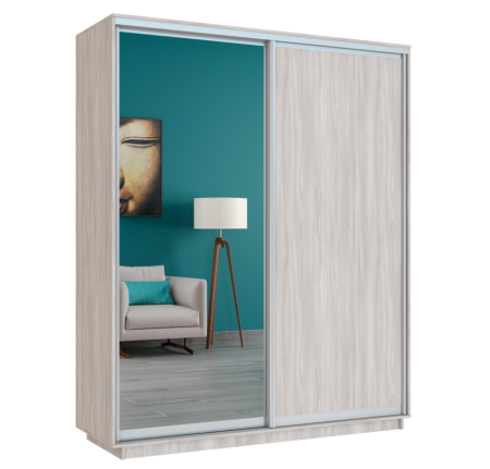 Широкий Экспресс 2-х дверный (Зеркало, ЛДСП)